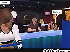 3D animation stripclub