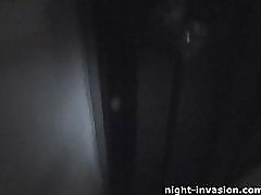 Teen Fucked on Night Vision Cam