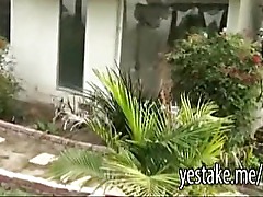 Chick spied on while shes getting ready