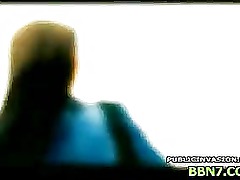 Pretty teen beauty lowers guys