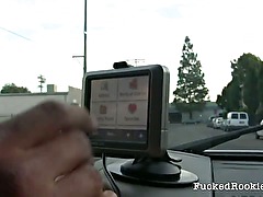 Sexy amateur slut takes money and gets fucked