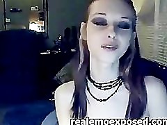 Skinny Emo Hottie Having Webcam Fun teen amateur teen cumshots swallow dp anal