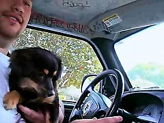 Brittney was invited for a hot ride with guys to the local beach. She agreed to this ride in order to spend a good time with her friends, well, she actually does that.