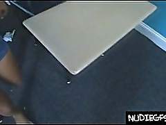 Cross eyed chick sucking my cock off