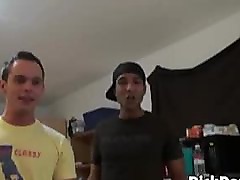 Three college boys suck each other off