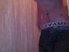 Young Guy Masturbating in Shower and Bedroom