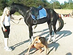 Everyone has clothes on except for this hot nudist