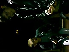 Straight guy jerks off and cums in front of his friends.