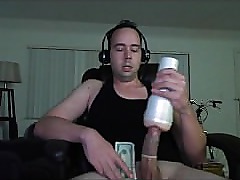 Thick Long Cock Cums Twice With Fleshlight