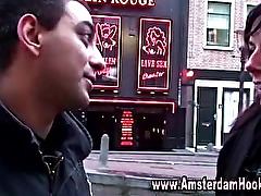 Dutch call girl sucks cock