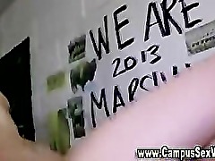 Teen college slut fucked in college dorm