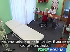 FakeHospital Wet and wild blondes pussy convinces doctor to allow her to return to work