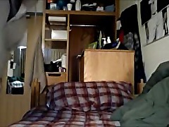 freshman shoots big load in dorm