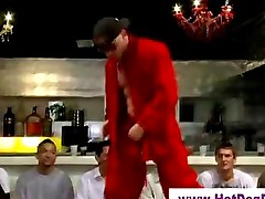 Nasty amateur stripper hunk gets sucked off