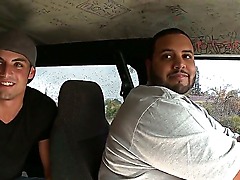 Awesome girl with a sexy skinny body Paris is being seduced by a fat guy ridding a Bang Bus. Enjoy the hot teen having an sexual intercourse right in the bus.