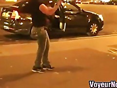 Amateur Girl Stripping Outside