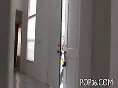 Teen plays with a schlong