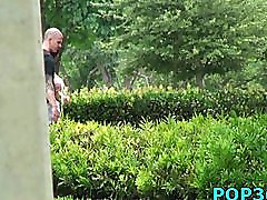 Fragile teen fucked by big male