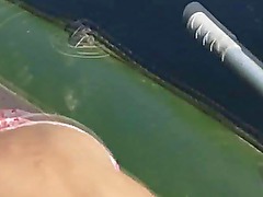 Amateur danish Natasha in the boat