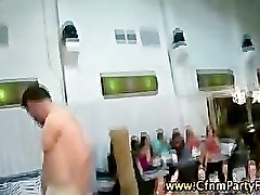 Shy cfnm girls buffing the knob