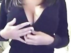 Hot Brunette With Big Tits Amateur Webcam Show