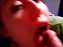 cum splashing on my cheek