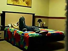 Amatuer couple fucking in doggy style in their bedroom
