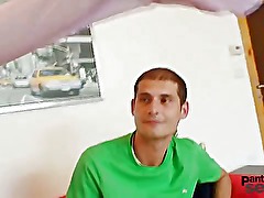 Horny amateurs love nylon panty hose when sexing