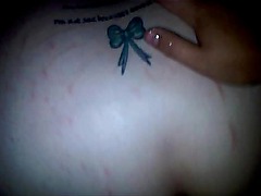 Tearing her a new one.