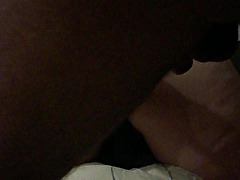 kathleen taking me and huge cucumber dp on the couch!