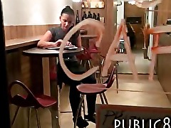 Amateur Czech barmaid fucked for money in public