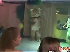 Three slots fucking one guy