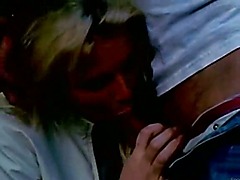 Hot blow-job in the park