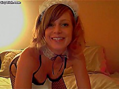 Hot bitch stripping in front of cam