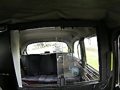 Amateur wife sucking cock and balls in taxi
