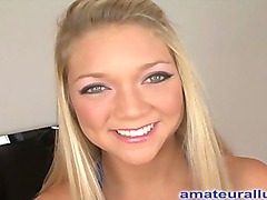 Amateur Teen Gets Shaved Pussy Pounded