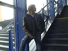 Brunette Sucks Cock At The Train Station Part 1 teen amateur teen cumshots swallow dp anal