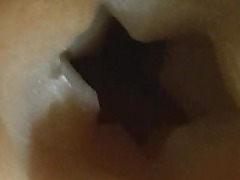 Inside view of my dick pounding a Fleshlight