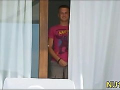 Girl gal gets strong orgasm