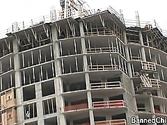 Chick having fun in this footage