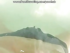 Curly babe at the beach