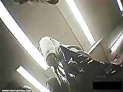 Upskirt view at the department store