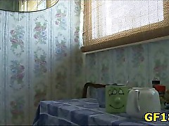 And then fellow takes his cock out of her loving hole