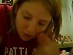 college girl blowjob she loves sucking his dick and getting a awesome nice facial homemade amateur porn movie