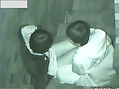 Two lover couples were having so much fun on the benchs