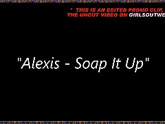 Girls Out West - Curvy amateur chick soaps her body