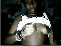 Teen ebony on webcam - Omegle