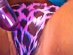 playing with panties on