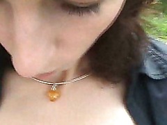 Skinny Slut Sucks Cock