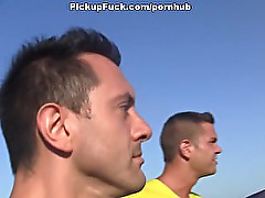 2 guys fucked a young girl from Spain